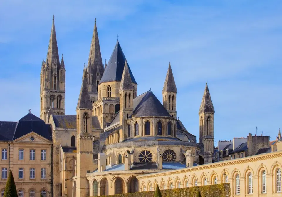 Die Kirche der Abtei in Caen in der französischen Region Normandie.