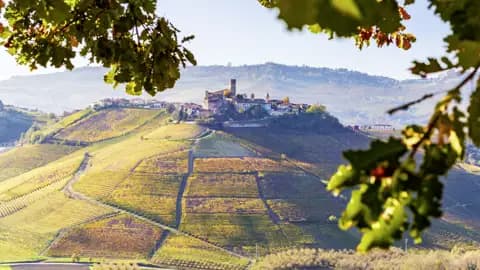 Blick in die piemontesische Landschaft
