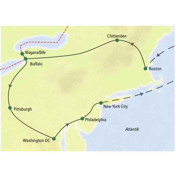 Die großen Metropolen der Ostküste der USA auf einer 15-tägigen Rundreise! Erleben Sie New York, Boston, Washington und noch viel mehr!