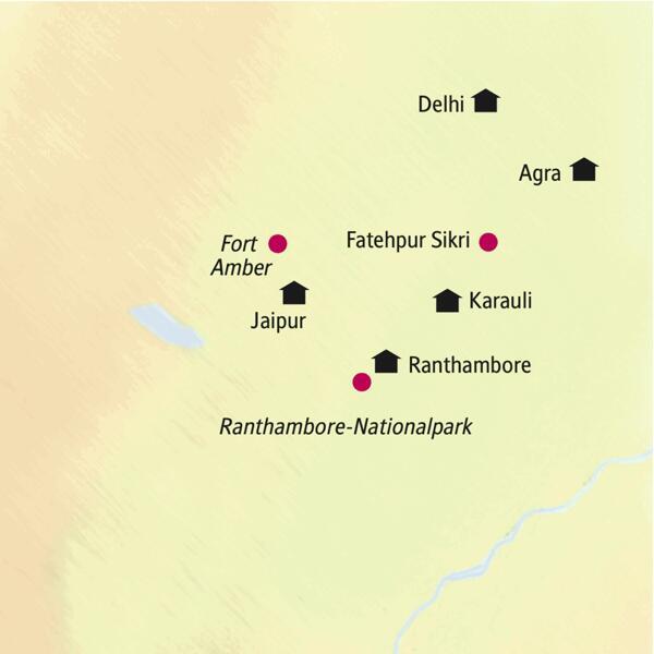 Rajasthan - Auszeit im Land der Maharadschas bedeutet: zwölf Tage Indien mit Studiosus-Reiseleiter und in kleiner Gruppe, Taj Mahal und Tigerpirsch, Kochkurs und Palast der Winde in Jaipur