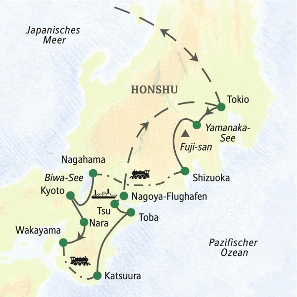 Auf dieser 15-tägigen Studienreise durch Japan erleben Sie die Herbstlaubfärbung in ihrer schönsten Zeit und auf ausgewählter Route.