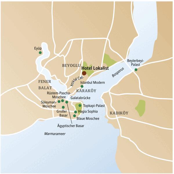 Entdecken Sie auf dieser CityLights-Städtereise Istanbul in fünf Tagen - mit Studiosus-Reiseleitung: von der Hagia Sophia bis zur Süleyman-Moschee, vom Sultanspalast bis zum Bosporus.