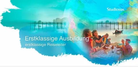 Eine Bildkollage von einer Reiseleiterin und Reisenden, die zusammen eine Mahlzeit vor einer malerischen Landschaft genießen.