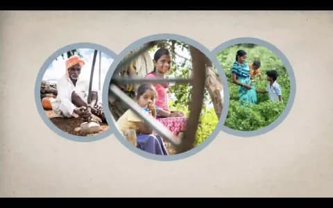 Drei verschiedene Situationen von unterschiedlichen Menschen werden dargestellt.