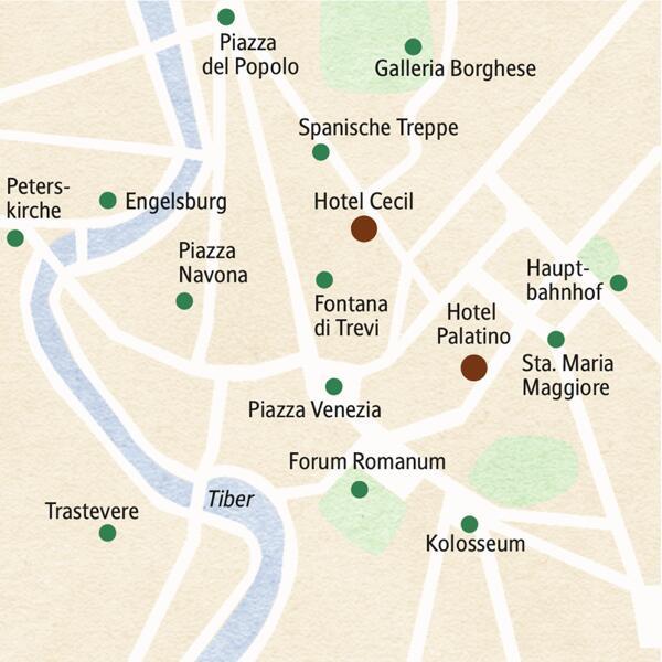 Von unserem zentral gelegenen Hotel erkunden wir auf unserer Klassik-Reise nach Rom die bekannten und auch weniger bekannten Kunst- und Kulturschätze der Ewigen Stadt.