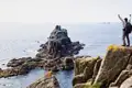 Auf unserer Gruppenreise nach Cornwall spazieren wir auf der Landzunge Land's End, dem westlichsten Zipfel Englands, ein kleines Stück an der wilden Granitküste entlang.