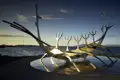 Auf unserer Reise nach Island werden Sie mit Ihrem Reiseleiter und der Gruppe beim Spaziergang durch Reykjavik auch am Wahrzeichen der Stadt, der Skulptur "Sun Voyager" (in der Landessprache: "Sólfar"), vorbeikommen.