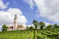Die barocke Wallfahrtskirche Birnau mit ihrer rosa Fassade, ein schöner Anblick auf unserer Studiosus Rundreise zum Bodensee.