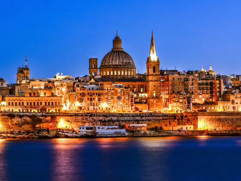 Die Silvesterreise für Singles und Alleinreisende nach Malta führt uns auch nach Valetta, der interessanten Hauptstadt der Insel.