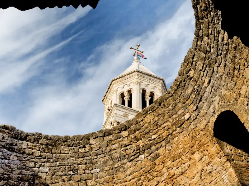 Split, letzte Station unserer Singlereise nach Kroatien, beeindruckt mit seiner historischen Kulisse.
