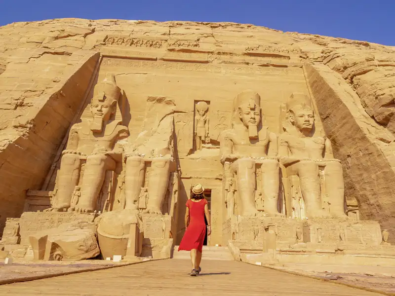 Auf unserer ausführlichen Studienreise durch Ägypten darf der Tempel von Abu Simbel nicht im Programm fehlen.