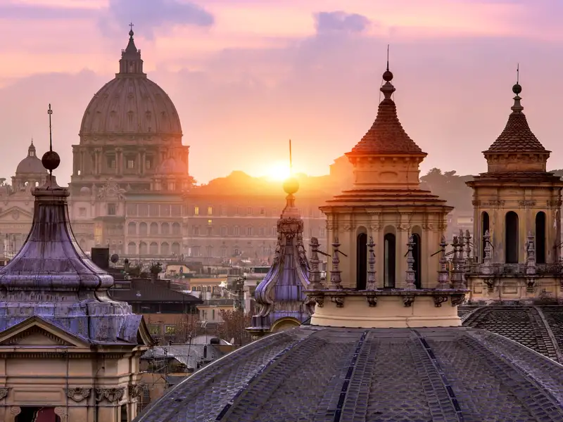 Stimmungsvolle Momente – nicht nur zum Sonnenuntergang – bleiben in Rom auf unserer Reise nicht aus. Die Stadt vereint auf einzigartige Weise Kultur- und Lebensgenuss.