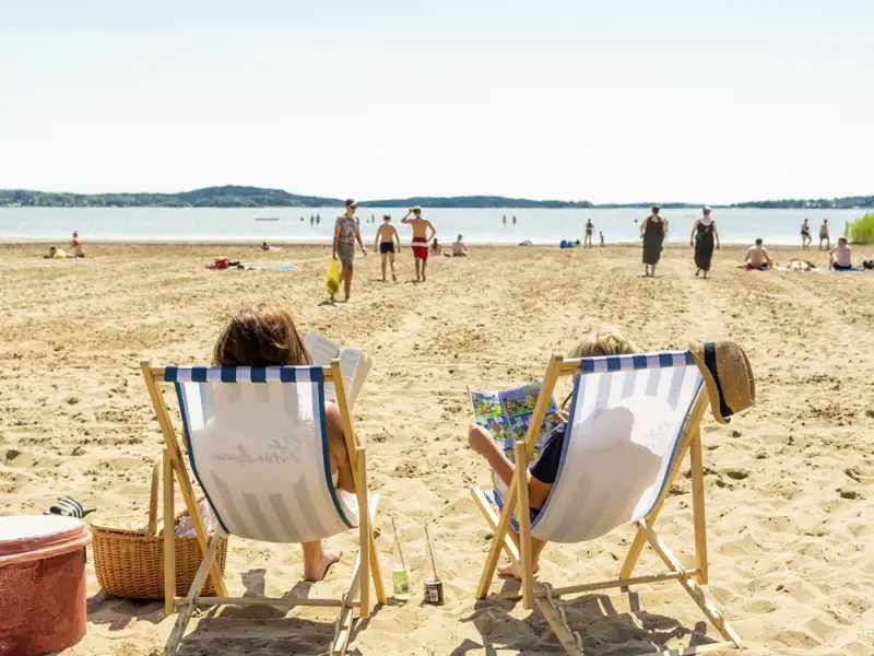 Während der Studienreise zu den Alandinseln in kleiner Gruppe haben Sie auch Zeit für einen ausgiebigen Strandbesuch zum Relaxen und Entspannen.