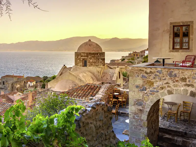 Unsere ausführliche Studienreise durch Griechenland führt uns auch nach Monemvasia.