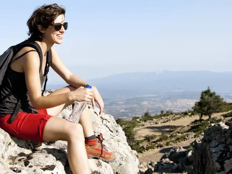 Auf der Wanderreise nach Kreta sind wir gemeinsam aktiv und nehmen uns immer wieder Zeit, die Landschaft zu genießen.