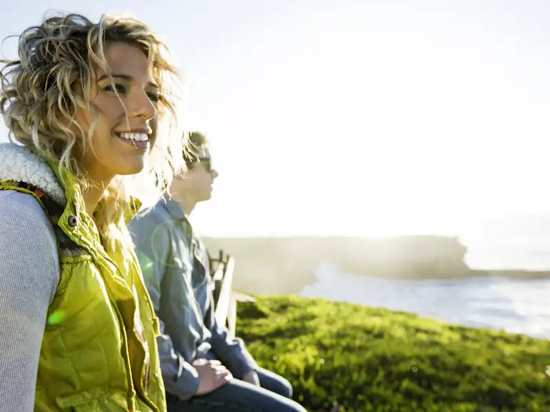 Bei unseren Wanderungen machen wir immer wieder Pausen, um die neu erwanderten Aussichten zu genießen.