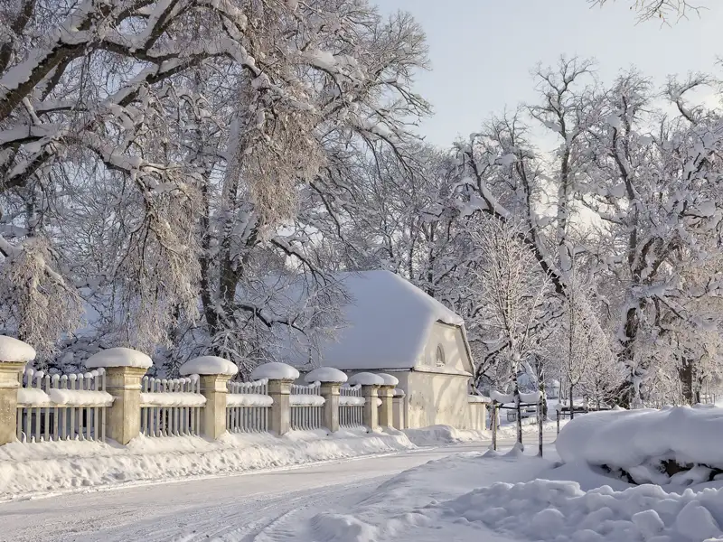 Der Lahemaa-Nationalpark und seine liebevoll restaurierten Gutshöfe ist auch im tiefen Winter auf unserer Silvesterreise ein lohnendes Ziel