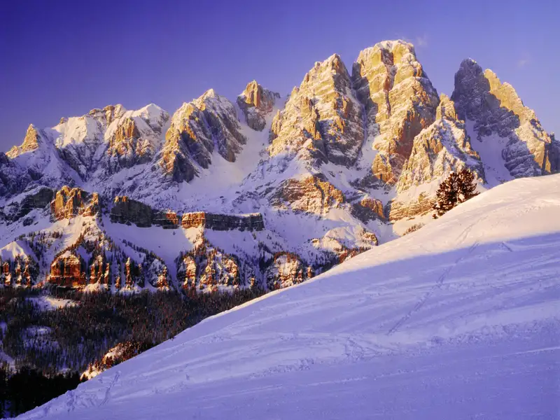 Genießen Sie auf Ihrer Eventreise einen atemberaubenden Ausblick auf den Monte Cristallo in den Dolomiten