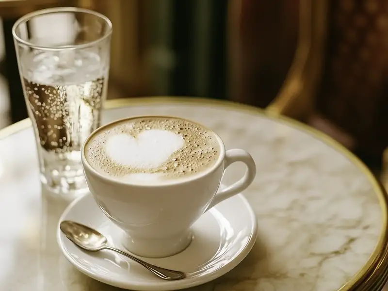 Genießen Sie auf unserer Eventreise einige Pausen im Warmen, während wir uns bei einer Tasse Capuccino miteinander austauschen