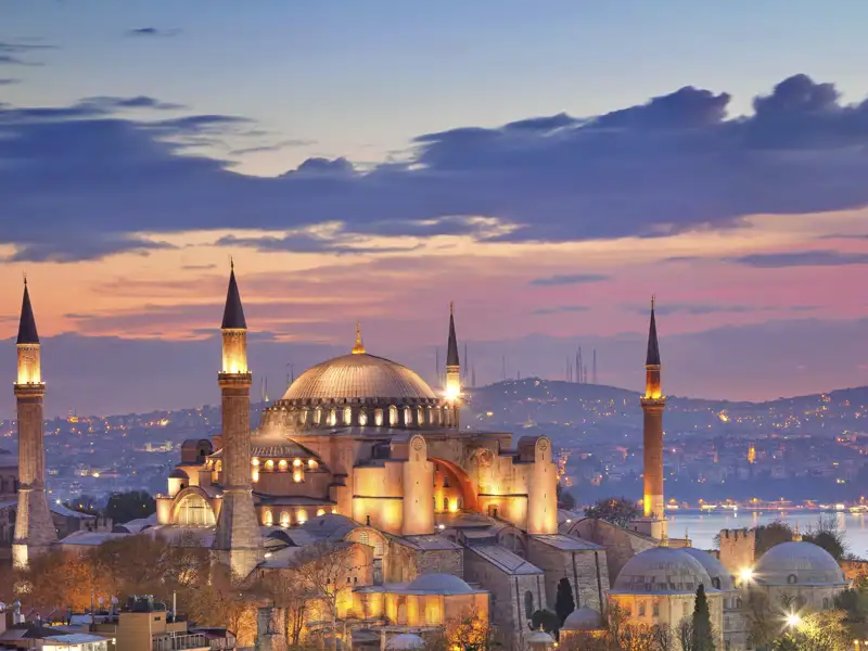 Die Hagia Sophia - nur eines von vielen Highlights auf unserer Städtereise in der Gruppe nach Istanbul.