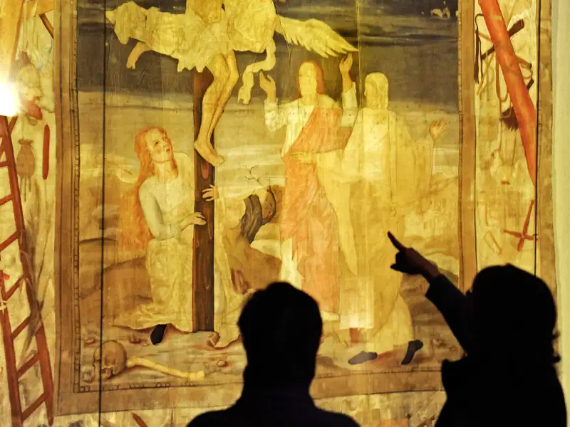 Bestaunen Sie das Kleine Zittauer Fastentuch von 1573 auf Ihrer Gruppenreise mit Studiosus.