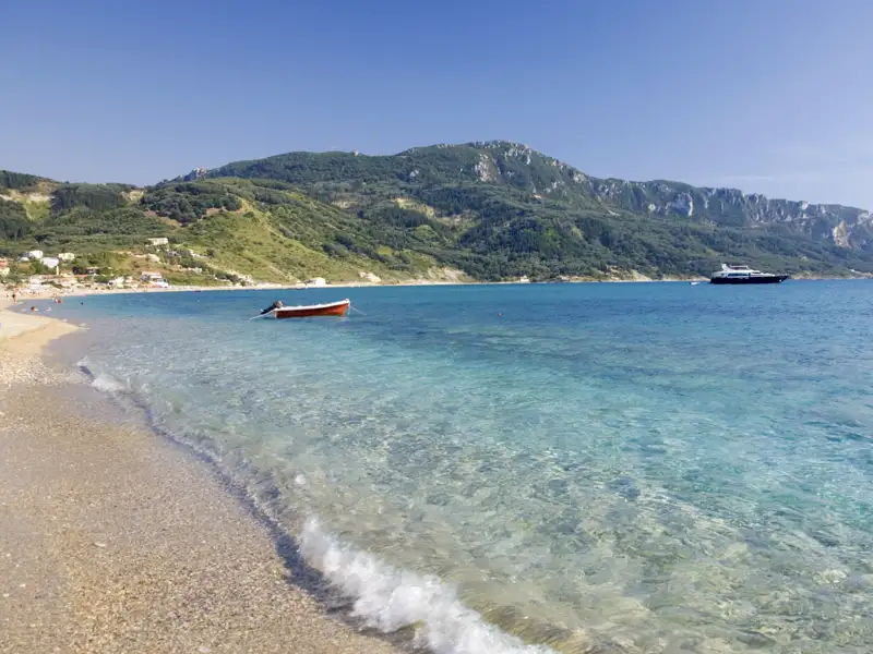 Unsere Entdeckungstour während der smart&small-Reise auf Korfu führt uns nach Agios Georgios in den Norden der Insel.