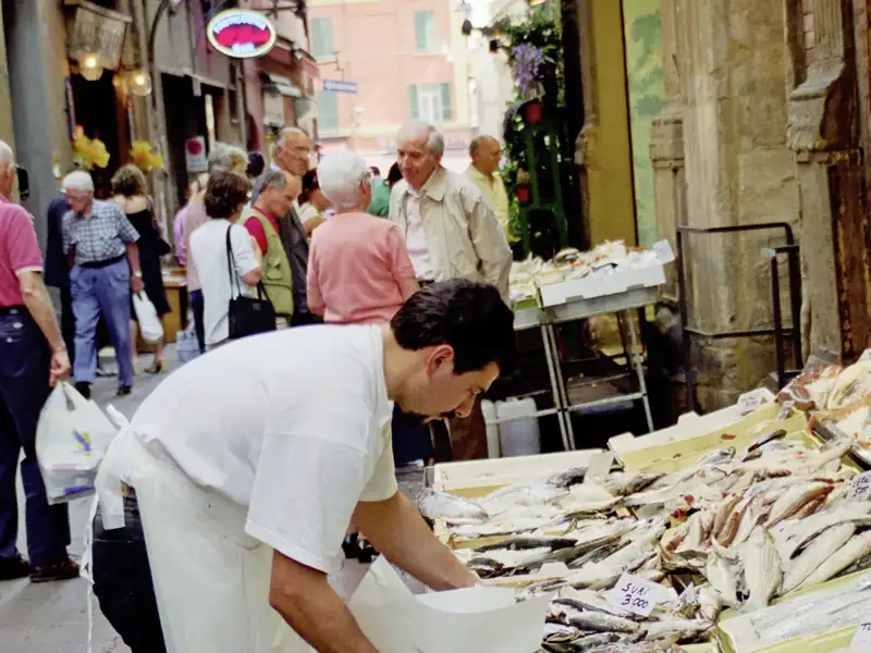 Der Markt von Bologna ist besonders schön.
