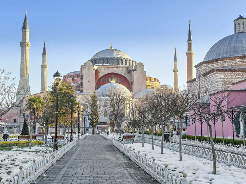 Bei unserer Kultimer Silvester-Reise darf der Besuch der Hagia Sophia nicht fehlen, sie ist das ganze Jahr ein tolles Fotomotiv!