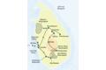 Die Reiseroute dieser Naturerlebnis-Reise führt von Colombo über Wilpattu, Anuradhapura, Sigiriya, Uda-Walawe, die Horton Plains und den Singharaja-Regenwald wieder nach Colombo.