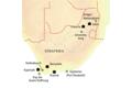 Stationen unserer Rundreise in kleiner Gruppe durch Südafrika:  Sabie, Pretoria, Knysna, Barrydale und Constantia bei Kapstadt.