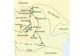 Unsere Reiseroute der Studienreise durch Rumänien startet in Bukarest und führt über Törzburg, Kronstadt, Moldovita und Karlsburg nach Hermannstadt.
