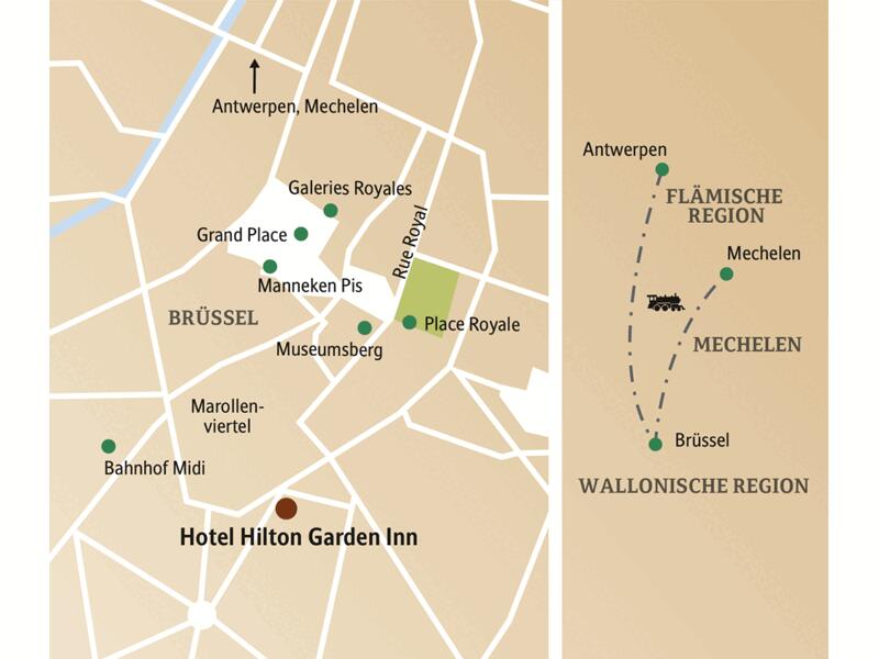 Freuen Sie sich auf Ihren Städteurlaub mit Studiosus CityLights! In kleiner Gruppe mit maximal 15 Gästen und qualifizierter Studiosus-Reiseleitung enrkunden Sie die spannendsten Seiten der belgischen Hauptstadt Brüssel und unternehmen per Bahn entspannte Tagesausflüge nach Antwerpen und Mechelen.