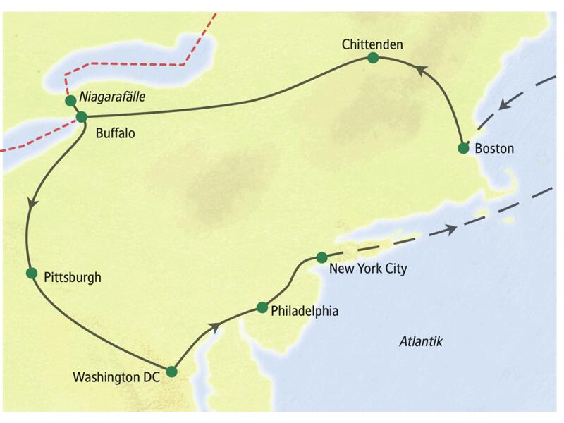 Die großen Metropolen der Ostküste der USA auf einer 15-tägigen Rundreise! Erleben Sie New York, Boston, Washington und noch viel mehr!