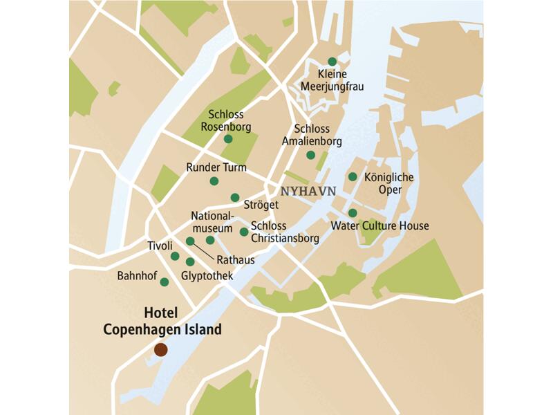 Auf unserer Städtereise nach Kopenhagen verbringen wir vier Nächte im zentral gelegenen Hotel Copenhagen Island.
