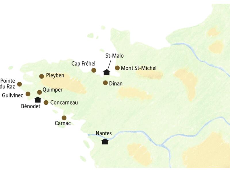 Entdecken Sie auf dieser Rundreise die Bretagne, den wilden Westen Frankreichs.