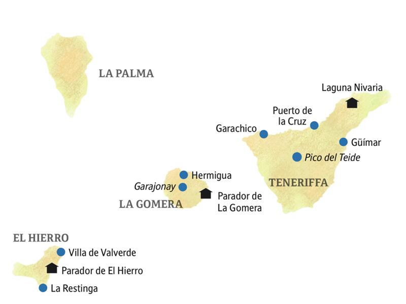 Die smart & small-Rundreise mit Studiosus in kleiner Gruppe führt Sie zu drei Inseln der Kanaren: Teneriffa, El Hierro und La Gomera.