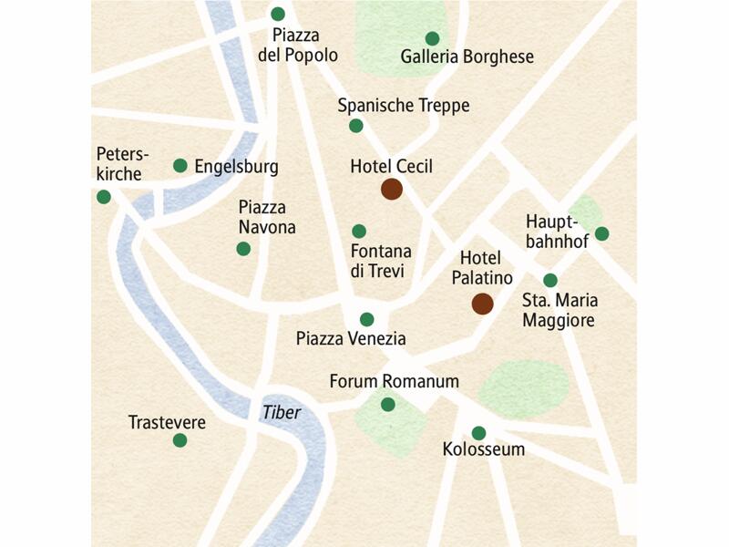 Von unserem zentral gelegenen Hotel erkunden wir auf unserer Klassik-Reise nach Rom die bekannten und auch weniger bekannten Kunst- und Kulturschätze der Ewigen Stadt.