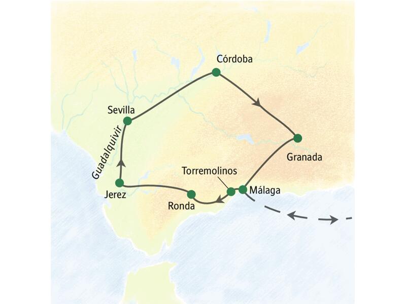 Auf dieser Studienreise erleben wir die Höhepunkte von Andalusien in Sevilla, Córdoba, Granada und Ronda.