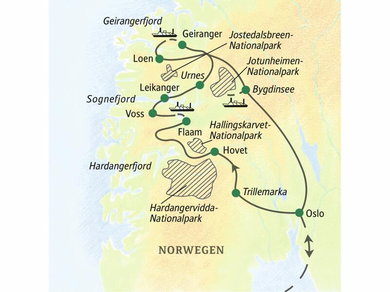 Auf der Studiosus-Reise nach Norwegen - Wandern zwischen Fjell und Fjord erleben frischluftbegeisterte Reisende Südnorwegens schönste Seiten.