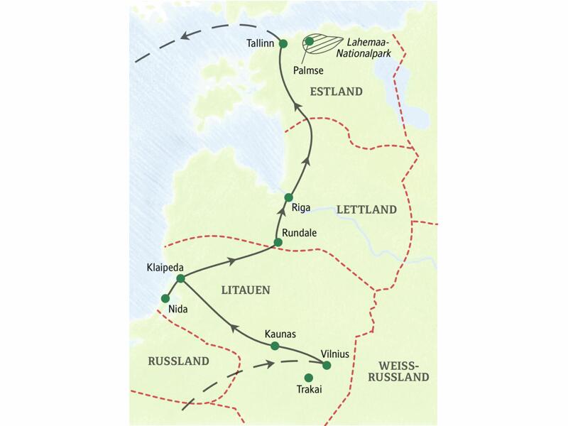 Unsere zehntägige Studienreise Baltikum - Impressionen führt Sie in die drei Hauptstädte Vilnius, Riga und Tallinn und bei einem Tagesausflug auf die Kurische Nehrung (UNESCO-Welterbe).