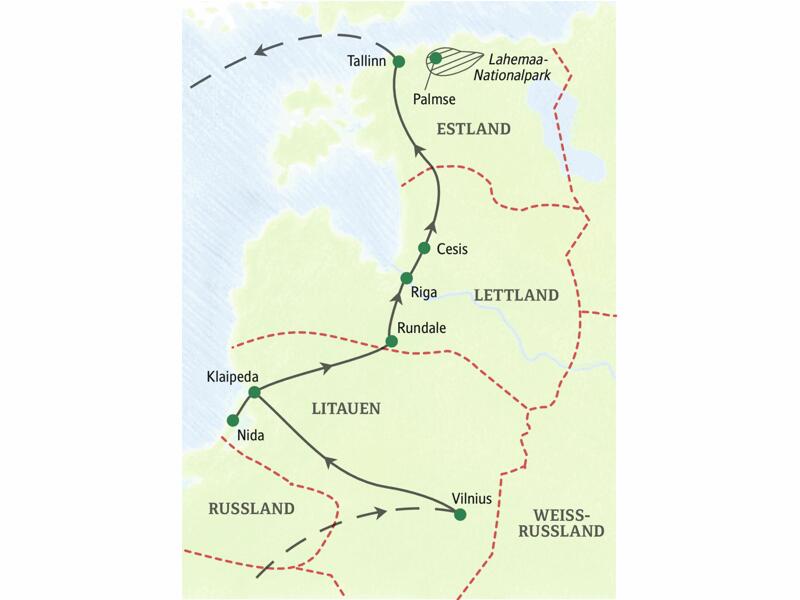 Unsere achttägige Preiswert-Studienreise führt uns durch die drei baltischen Staaten Litauen, Lettland und Estland. Wir dürfen dabei die Höhepunkte der drei Länder sowie inspirierende Begegnungen erleben.