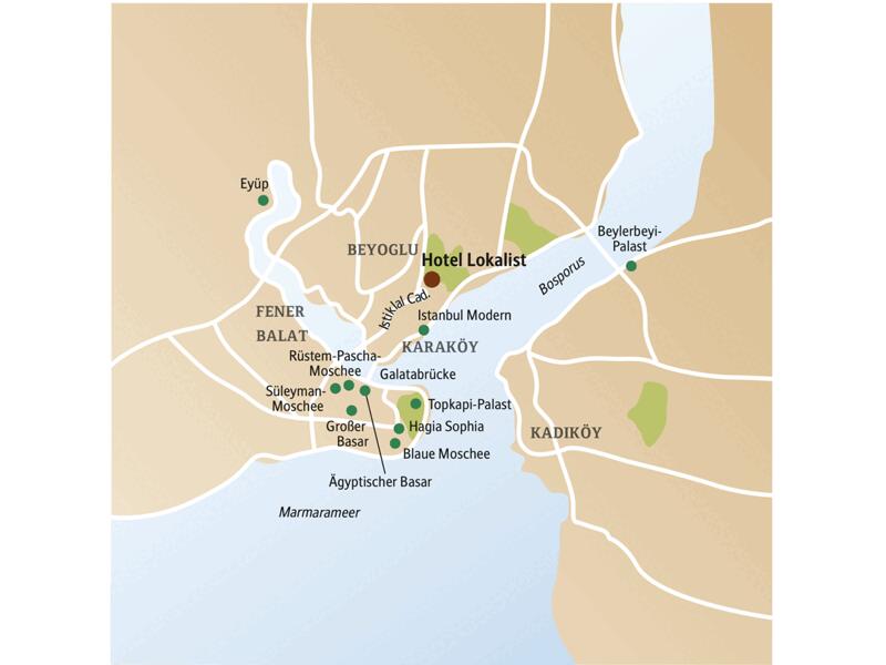 Entdecken Sie auf dieser CityLights-Städtereise Istanbul in fünf Tagen - mit Studiosus-Reiseleitung: von der Hagia Sophia bis zur Süleyman-Moschee, vom Sultanspalast bis zum Bosporus.