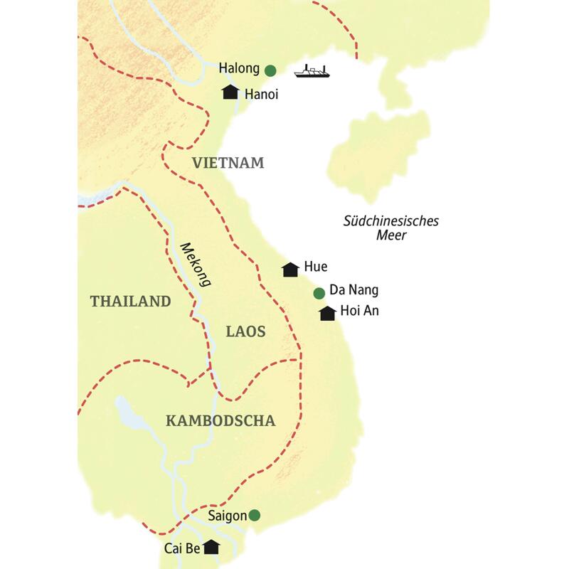 13 Tage Vietnam mit Studiosus-Reiseleiter und in kleiner Gruppe: Mekongdelta und Halongbucht, koloniale Altstädte und Blick hinter die Kulissen beim Wasserpuppentheater