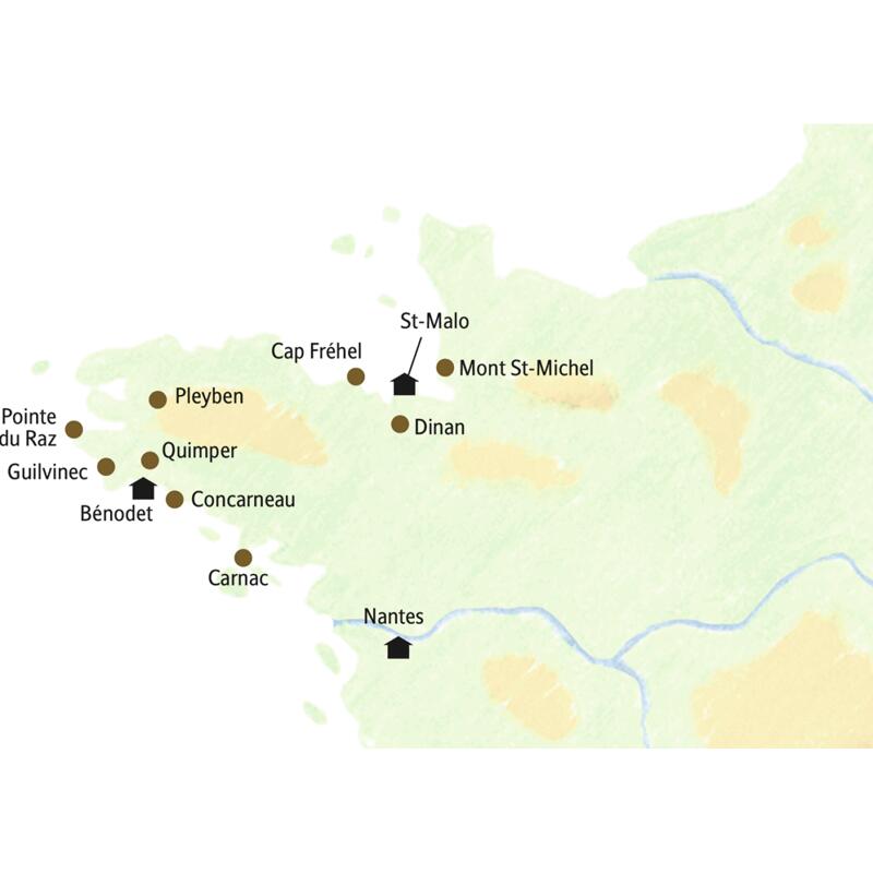 Entdecken Sie auf dieser Rundreise die Bretagne, den wilden Westen Frankreichs.