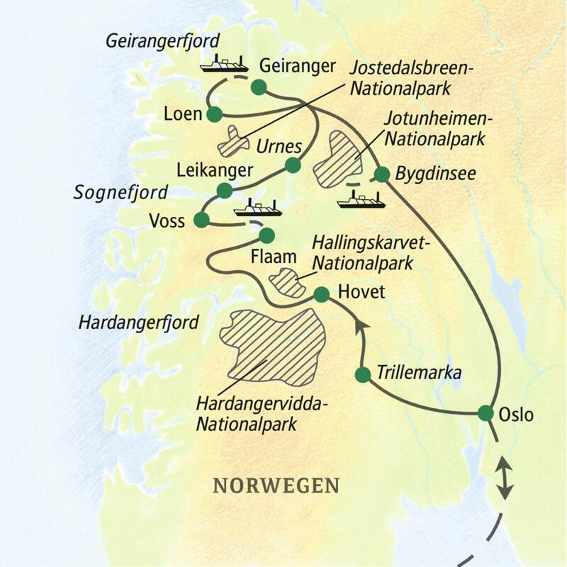 Auf der Studiosus-Reise nach Norwegen - Wandern zwischen Fjell und Fjord erleben frischluftbegeisterte Reisende Südnorwegens schönste Seiten.