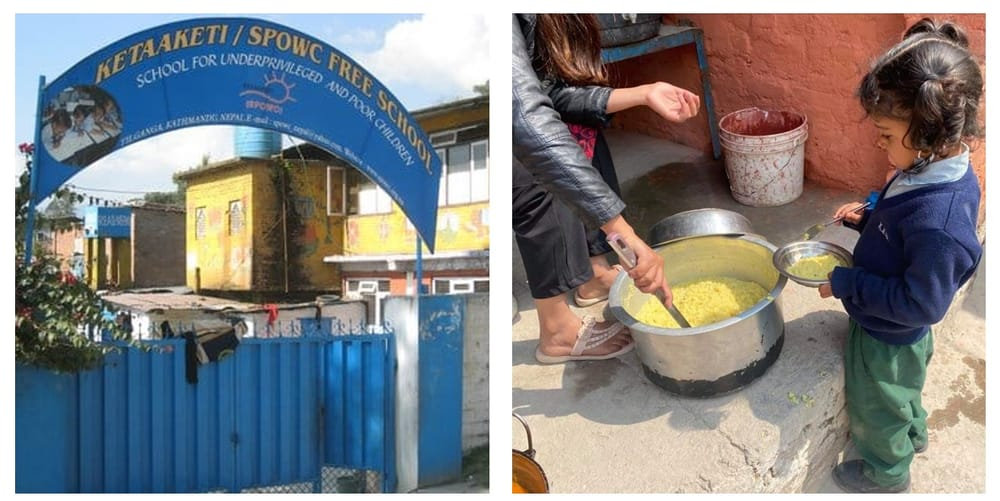 Die Ketaaketi / SPOWC Free School in Kathmandu in Nepal