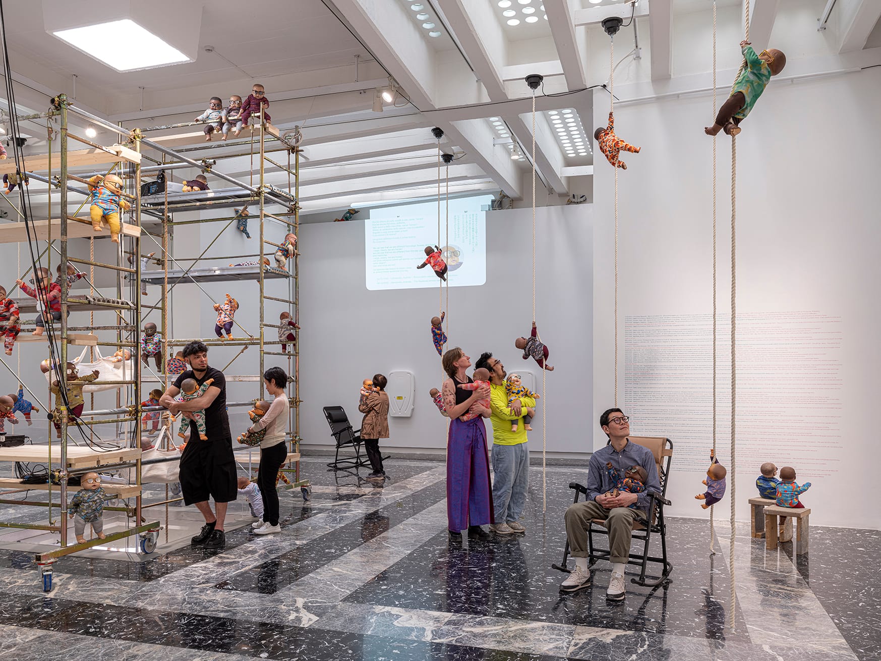 Ei Arakawa-Nash, Grass Babies, Moon Babies. Installation view at the Japan Pavilion, The 61st International Art Exhibition of La Biennale di Venezia (2026) Photo: Uli Holz Courtesy of The Japan Foundation