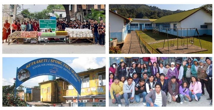 Ein Teil der Studiosus Foundation Projekte 2025: u.a. Erdbebenhilfe in Myanmar und ein Waisenhaus in Tansania.