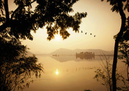 Sonnenuntergang in Jaipur, Indien