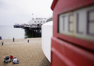 Telefonzelle in Brighton, England